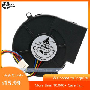 97mm DC Blower Fan for Delta BFB1024VH 9733 24V 0.90A PWM Turbofan    23CFM Airflow 48.5dBA Noise 5000RPM Dual Ball Bearing