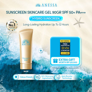 Anessa - Perfect UV Sunscreen Skincare Gel SPF 50+ PA++++ 90gr - Sunscreen/ Sunblock/ Tabir Surya untuk Kulit Normal / Kering