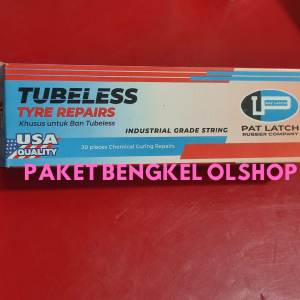 [1 BOX] Pat Latch USA | Karet Tubeless Cacing Karet Tambal Tubles