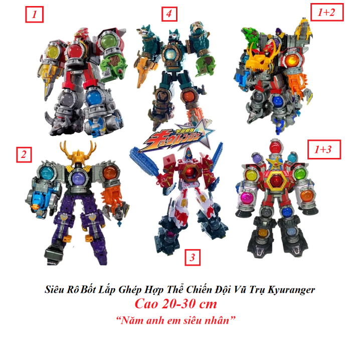 Đồ chơi Robot Siêu Nhân Uchu Sentai Kyuranger/Chiến đội vũ trụ Kyuranger - Đồ chơi mô hình cho trẻ em