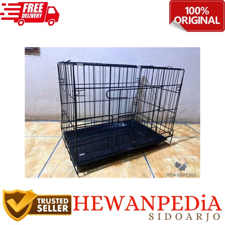 KANDANG KUCING ANJING KELINCI Polos 48 x 30 × 40 cm Kandang Besi