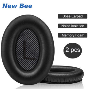 New Bee Bose Replacement Ear Pads 2 Pieces Noise Isolation Memory Foam Ear Cushions Cover for Bose QC35 QC25 QC15 QC2/ Ae2/ Ae2i/ Ae2W Sound Link SoundTrue