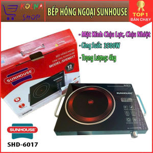 Bếp Hồng Ngoại Đơn Cảm Ứng SUNHOUSE SHD 6017 Bếp Hồng Ngoại Cảm Ứng Không Kén Nồi Công Suất 3500W Sử Dụng Được Mọi Loại Nồi
