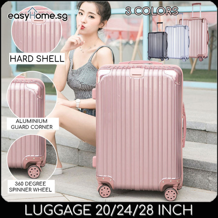 Classic Luggage / Hard shell Travel Bag Spinner ABS PC Case Trolley 20 ...