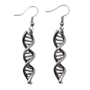 Double Helix DNA Earrings Modern DNA Helix Earrings Ear Hooks Crafted For Comfort And Durability In Copper