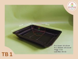 (100 PCS) Mika Tray Sayur Plastik Tebal Isi 100 pcs Tray Sayur | Tray Daging