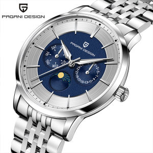 Pagani Design 40mm Multifunctional Mens Quartz Watch Japan Movt Moon Phase 100m Waterproof Sapphire Glass Wristwatches For Man