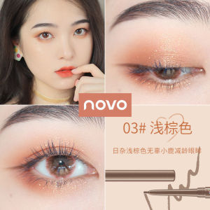 NOVO Eyeliner Pencil 💄 NOVO眼线胶笔 Pen Celak Kalis Air Tahan Lama Waterproof Long Lasting Anti Smudge Gel Eyeliner Beginner