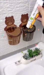 Cốc đựng bàn chải hình gấu