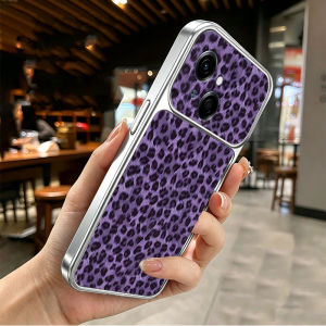 PBZZ Case for tecno spark go 1 1S GO 2025 POP 9 5G phone casing Softcase Silicone shockproof Cover new design aesthetic cute purple leopard print for girls DSCBW1