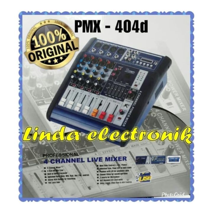 power mixer jueshy pmx 404d 4channel pmx404d Lazada Indonesia