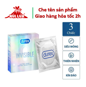 Bao Cao Su CỰC SIÊU MỎNG Durex INVISIBLE Hộp 10 bao