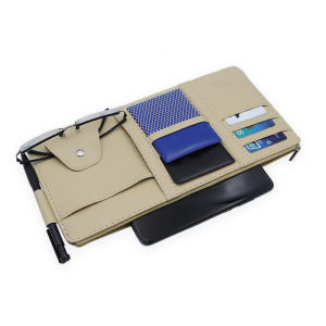 Car Sun Visor Bag Organizer Sunglasses Holders for Car Sun Visor Auto Interior Accessories Multi Pocket for Card Pen Key Sunglasses Cash