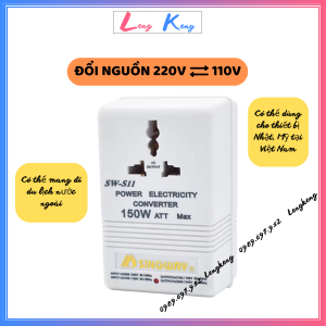 Cục đổi nguồn 110v sang 220v | Bộ đổi nguồn 220v sang 110v | Biến Áp 150W | Đổi nguồn 220v sang 100v | Biến áp 220v ra 110v