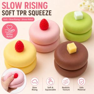 DOWNA Phục hồi chậm Đồ chơi bóp hình bánh Phim hoạt hình Mềm mại Đồ chơi giảm lo âu Thời trang Chống căng thẳng Đồ chơi bóp giảm căng thẳng Giảm căng thẳng