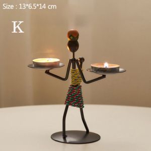 European Tabletop Votive Glass Tea Light Candle Jar Candlestick Home Decor Candle Holder