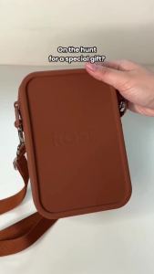 Errands Bag (Vertical) Premium Silicone Personalized Crossbody Messenger Sling Travel Organizer
