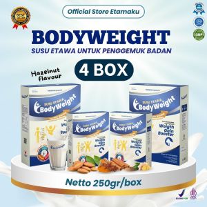 BodyWeight Susu Etawa Penggemuk Badan Susu Kambing Etawa Membantu Meningkatkan Nafsu Makan dan Masa Otot Kemasan 250gr Paket 3 Box