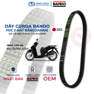 Dây curoa Bando FDC 2 mặt răng New SH 125/150 2020 (928-24.8-30-10.6) - Made in Japan
