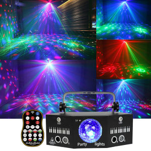 Đèn DJ RGB Led Laser sân khấu YSH-506 trang trí phòng karaoke cảm biến âm thanh