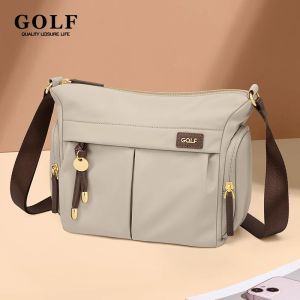 GOLF QUALITY Crossbody Bag Women Nylon Womens Shoulder Bag Lady Bucket Mini Cross Body Purse Handbag Fashion Square Bags 2024 Summer