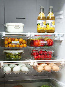 CNMF Refrigerator Storage Box Drawer Type Special Plastic Preservation Box for Storing Fruits Eggs