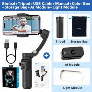 3-Axis Handheld Gimbal Stabilizer for Smartphone iPhone Android Mobile Phone Anti Shake Video Recording with Removable Remote