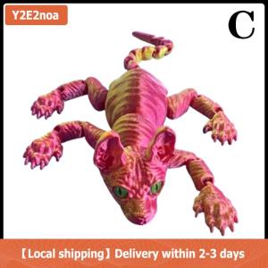 【Local shipping】 3D Printed Sphynx Cat Animal Toy Realistic Hairless Figurine Cat Fidget Toy For Cat Lover Collector Home Decoration