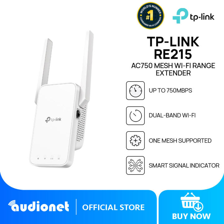 TP-Link RE215 AC750 OneMesh Dual Band Wi-Fi Range Extender