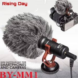 Original BY-MM1 Boya  Microphone Compact On-Camera Smartphone Video Mic for Youtube Tiktok Vlog Livestreaming.