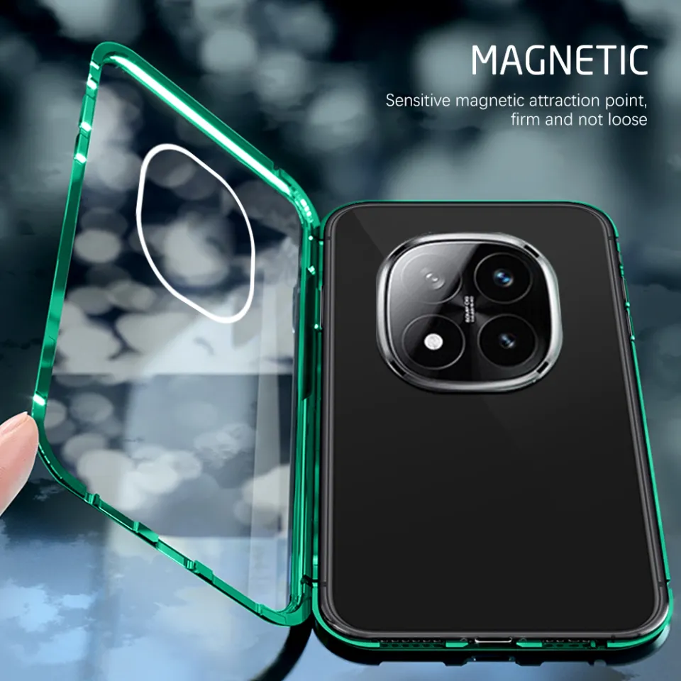 For Xiaomi Redmi Note 14 Pro 5G Vintage Leather PC Back Cover Phone Case( Blue - View #4