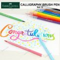 Faber Castell Calligraphy Brush Pen Set 12. 
