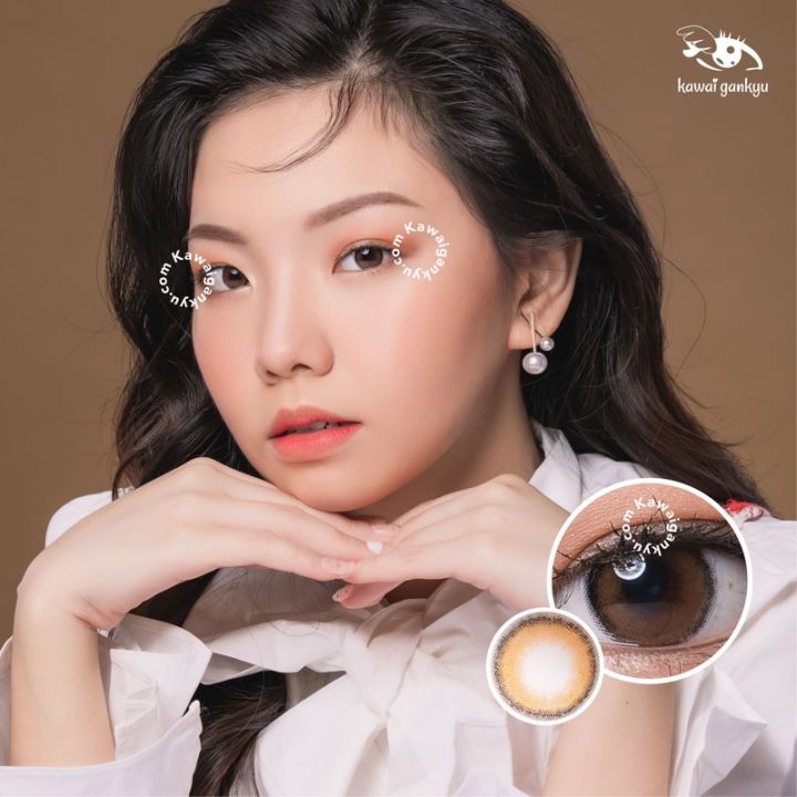 KawaiGankyu Softlens - kitty ella hazel (1botol) | Lazada Indonesia