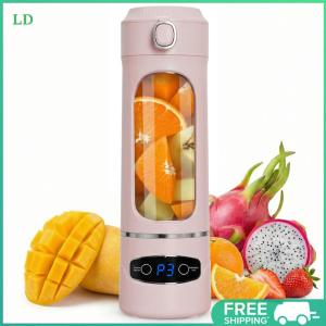 COD [Free Shipping] 600ML Multi-Functional Fruit Extractors USB Charging 2 In 1 Shakes Blending Tool for Crushing Ice/Nuts/Fruits/Vegetables