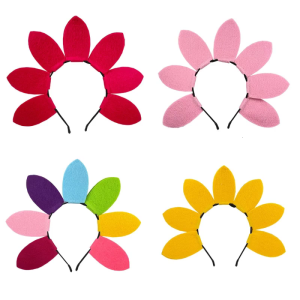 Sunflower Hair Hoop Floral Summer Kid Adults Headbands Cartoon Garland Sunflower Theme Headband Floral Headwear