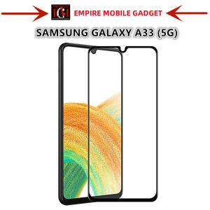 SAMSUNG GALAXY A12 / SAMSUNG A13 (4G/5G) / SAMSUNG A14 (4G/5G) / SAMSUNG A23 / SAMSUNG A24 / SAMSUNG A33 (5G) / SAMSUNG A34 (5G) / SAMSUNG A53 (5G) / SAMSUNG A54 (5G) / SAMSUNG A73 (5G) FULL Covered Tempered Glass Screen Protector - BLACK