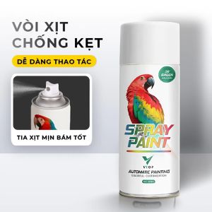 Sơn Xịt Bóng VTOA 450ml (Sơn Con Két) Spray Paint Clear Gloss Nhanh Khô Bám Dính Cao Chống Nước UV