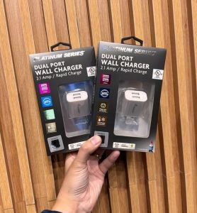 Củ Sạc 2 cổng hãng Travelocity Platinum Series nguồn ra 2.1A