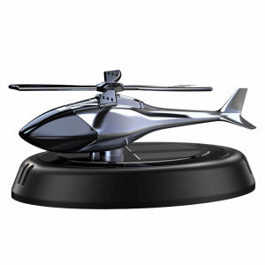 Solar Powered Rotation Helicopter Aromatherapy Car Air Freshener Perfume Diffuser Lasting Fragrance Car Decoration Accessories
