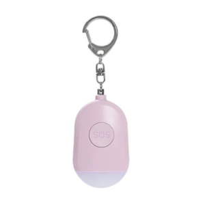 130dB Personal Alarm Alert Emergency Safety Women Night Protection USB Rechargeable Keychain