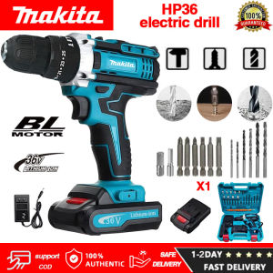 Bor Tanpa Kabel Makita Bor Impact Elektrik 36V Alat Bor Obeng Bor Tangan Portabel