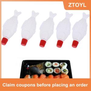 【ZTOYL】 10 cái chai nước mắm 4ml dụng cụ Sushi Gia vị mù tạt Bình đựng nước sốt