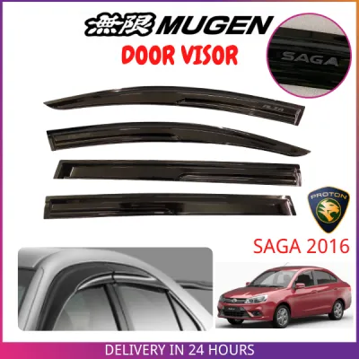 Proton Saga 2016-2021 VVT / Saga Premier Door Visor Air Press Window Mugen Style Acrylic Wind Deflector (4PCS/SET)