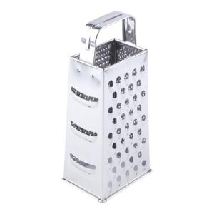 Multipurpose4 Side Nonrust Steel Grater Flat Handle Convenient Design For Shredding Slicing Grating