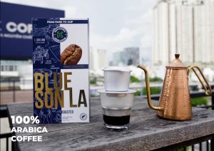 Cà Phê Rang Xay Đặc Sản Blue Son La 454g - Nguyên Chất 100% Arabica - Thương Hiệu K Coffee - Đậm Vị Gu Tây