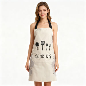 Household waterproof antifouling apron can wipe hands and stain resistant kitchen apron