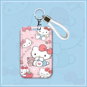 Dây đeo thẻ thẻ tên co rút tiện lợi họa tiết SANRIO cute LILA  DTSAN267