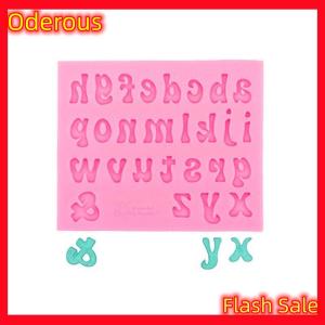 Oderous 3D Letter Number Silicone Fondant Molds Chocolate Cake Molds Cake Decorating DIY Tools Jelly Cookies Baking Printing Mould