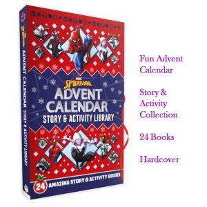 Marvel Spiderman Story & Activity Library 24 Books Gift Set Advent Calendar For Kids