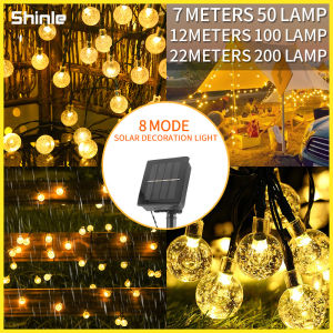 50-100 Led Bulbs Crystal Ball Solar Garden Light Solar Lights Outdoor Waterproof Fairy Garlands Garden Christmas Decor For Tent Lights